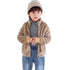 Flannel Coat with Velvet Padding